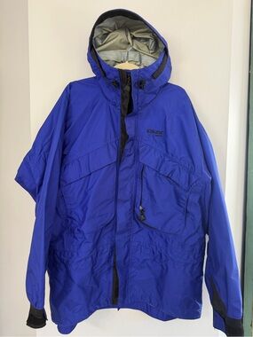 Kokatat Royal Blue Goretex Raincoat Shell Jacket outdoor waterproof activewear